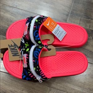 Nike Shoes Nike Benassi Jdi Fanny Pack Print Racer Pink Slide